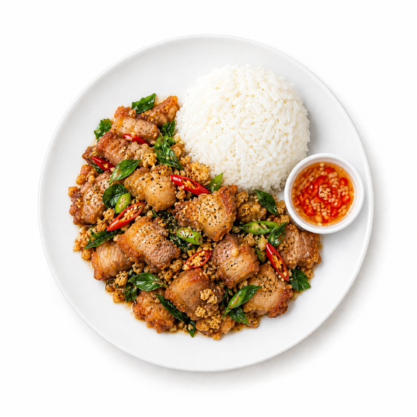 หมูสามชั้นทอดน้ำปลา